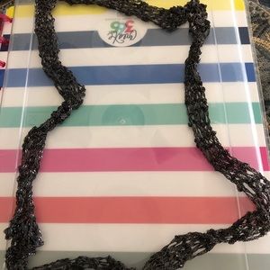 Black mesh necklace